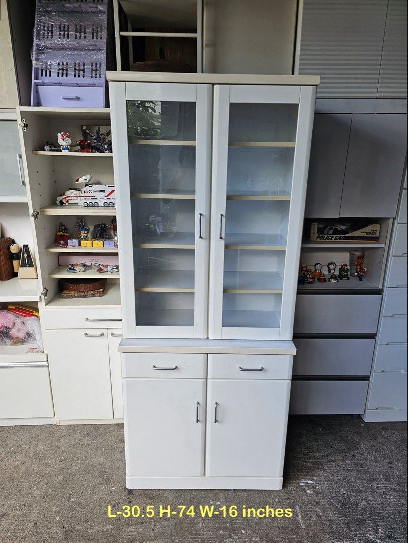 Display Cabinet‼️ (Category: Shelves, Cabinets & Racks) located in Quezon City. Submitted by ledamadel (Listing ID 1468280795, Image 1). Description: Display Cabinet‼️₱7,800‼️ ✔️L-30.5 H-74 W-16 inches 📐 ✔️5 Adjustable Shelves🗄 ✔️Compress & Plywood Back 🪵 ✔Scratches As-is! 👌 Location: 40 Aplaya St Napocor Vill. Tandang Sora Quezon City. For inquiry please Pm us or Call. 09066885859 Please like our page thanks! 👇👇👇👇 KMA O’shop #japansurplu