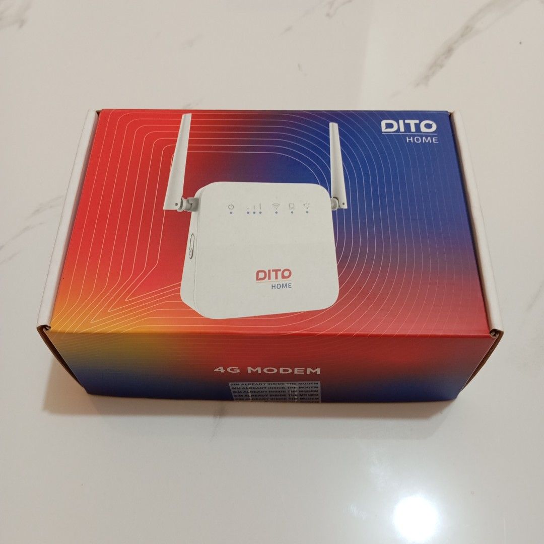 DITO Home Wifi (Category: Electrical, Adaptors & Sockets) located in Quezon City. Submitted by lorenzo_yu (Listing ID 1468256653, Image 1). Description: .