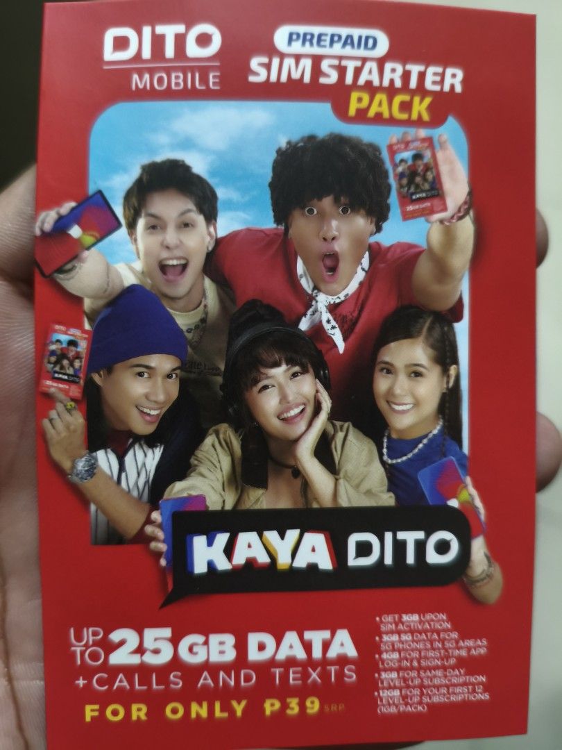 Dito prepaid WiFi (Category: Networking) located in Manila. Submitted by chikachi (Listing ID 1468179176, Image 3). Description: Dito Prepaid WiFi complete package with brand new dito sim 25GB with wowofi 43gb valid until 10/17/26 4 antenna model usb c charger pick up or meet up: tandang Sora area visayas ave trinoma sm north fix price.