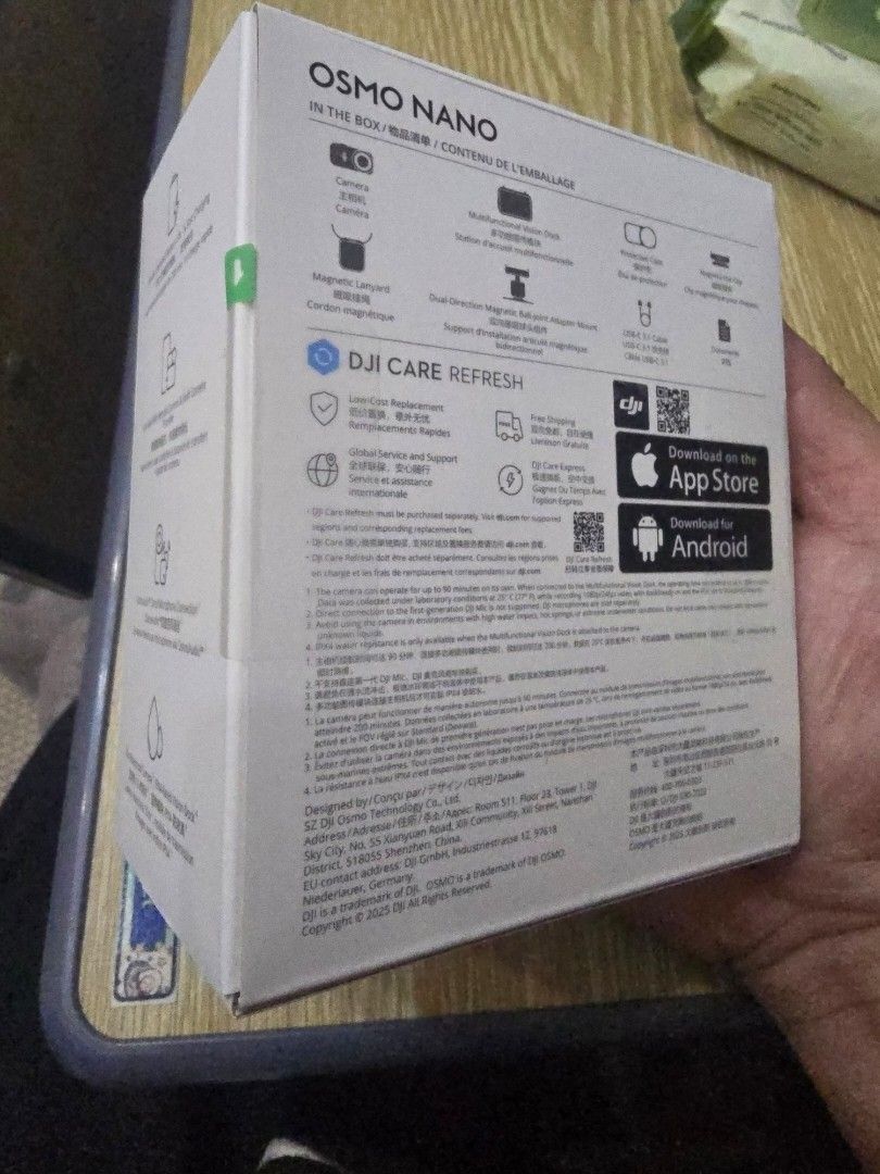 DJI OSMO NANO 64GB BRANDNEW (Category: Cameras) located in Caloocan City. Submitted by sai1032013 (Listing ID 1468072043, Image 2). Description: brandnew sealed.