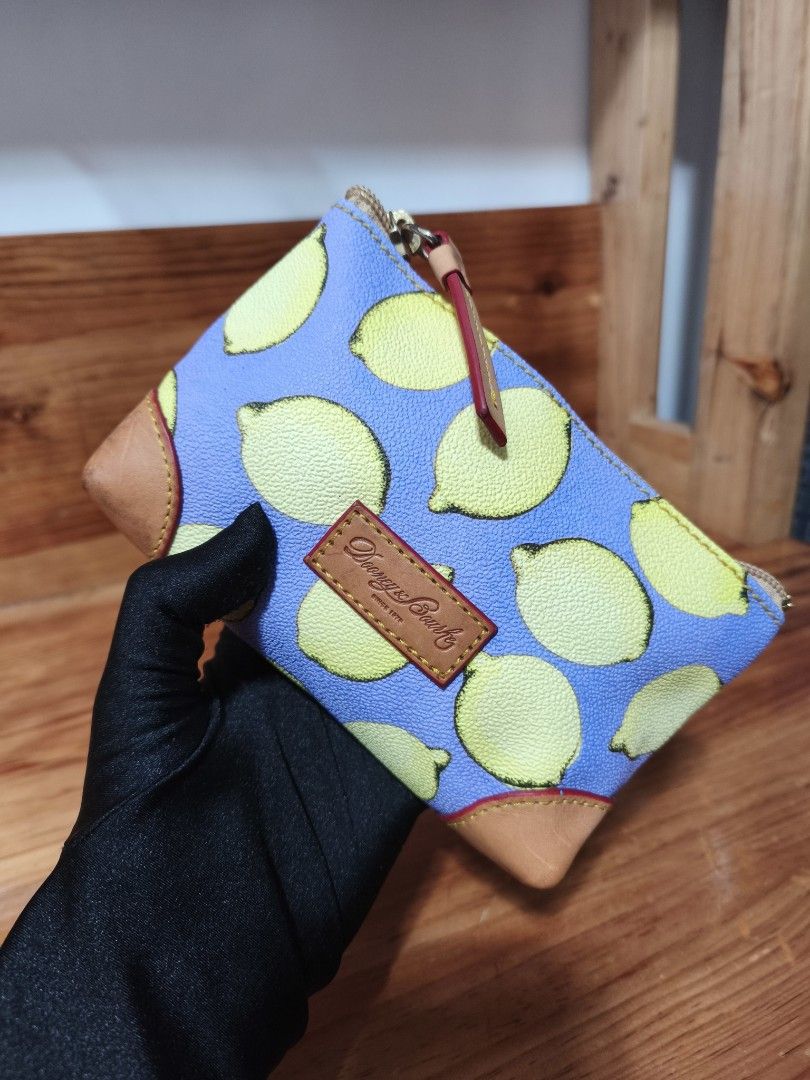 Dooney & Bourke Lemon Print Cosmetic Pouch (Category: Purses & Pouches) located in Baguio. Submitted by queenlyne_vintage_rare_finds (Listing ID 1468089179, Image 1). Description: .