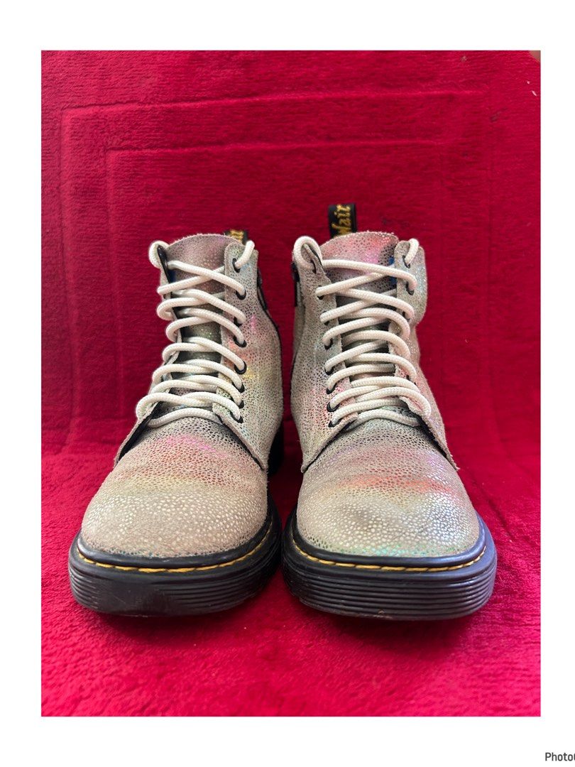 Dr. Martens 1460 Pascal Iridescent / Rainbow Glitter boots (Category: Casual Shoes) located in Pasig City. Submitted by califinestcollectibles (Listing ID 1468131422, Image 3). Description: Dr. Martens 1460 Pascal Iridescent / Rainbow Glitter boots S#0031 US: 25 cm EUR: 33 • Actual and detailed photos are already posted—kindly check all photos. • When-worn photos are not provided due to sanitary reasons. • All items are pre-washed. • Complete det
