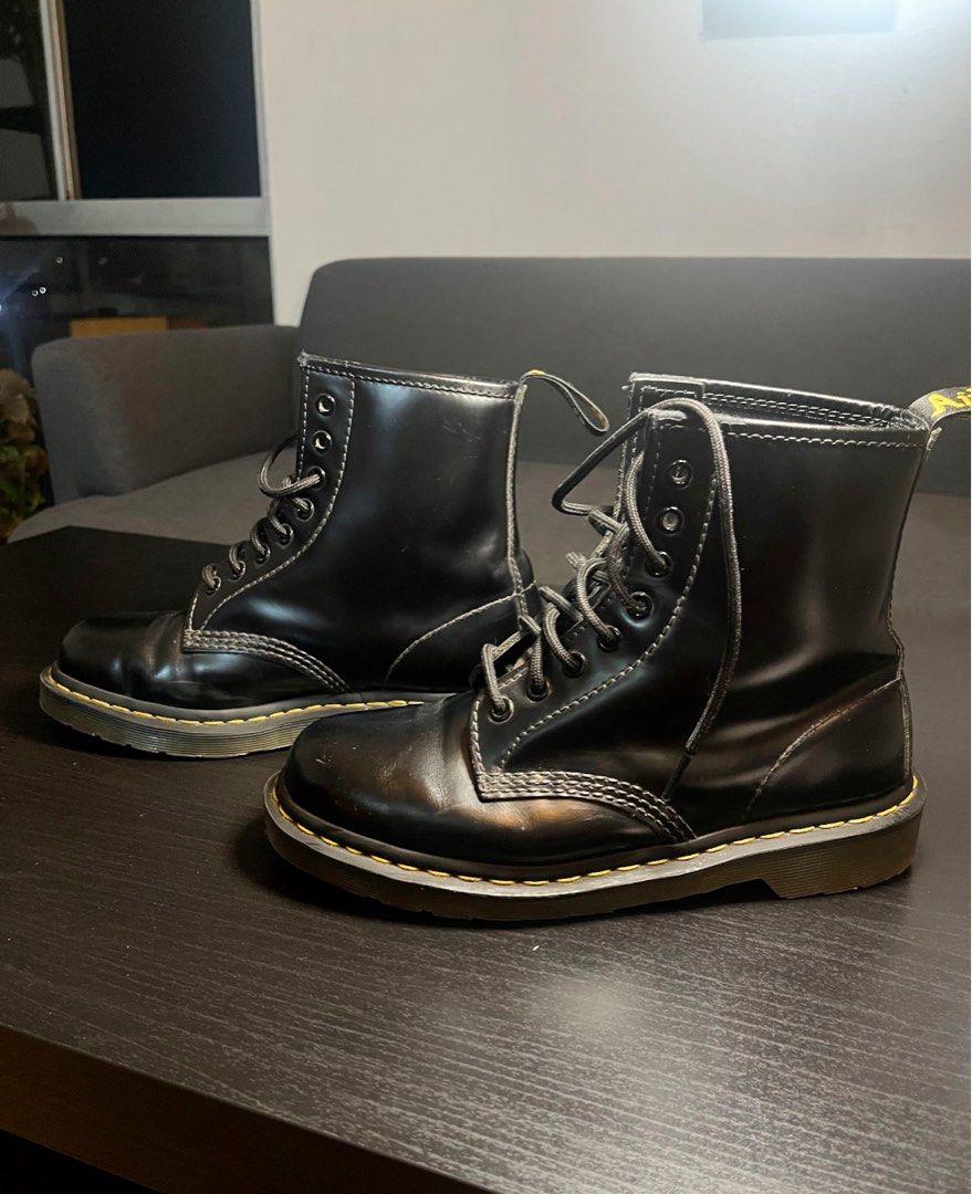 Dr. Martens (Doc Martens) Authentic 1460 Boots (Category: Dress Shoes) located in Manila. Submitted by boadokrist79172 (Listing ID 1468213308, Image 1). Description: Orig price: 10,990 pesos Selling price: 5,500 only FREEBIE: orig Dr. Martens Wonder Balsam (shoe polisher, same brand) -soles are still good as new! .