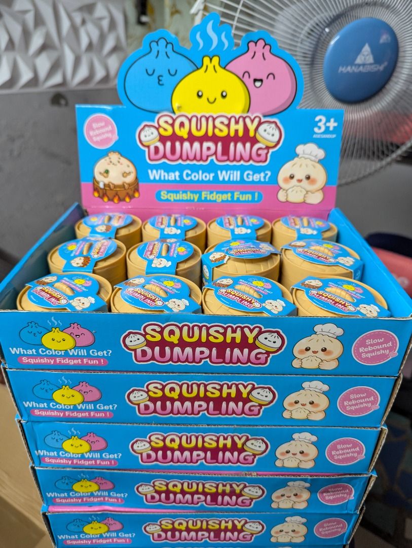 DUMPLING SQUISHY AND HALLOWEEN PUMPKIN SQUISHY (Category: Plushies & Soft Toys) located in Manila. Submitted by marthney (Listing ID 1468228730, Image 1). Description: LF RESELLER NG SQUISHY FS DUMPLING SQUISHY PER BOX 5.5CM 12PCS PER BOX - 450 ONLY FS THUMB SIZE HALLOWEEN PUMPKIN SQUISHY 1INCH 24PCS PER BOX - 300 ONLY.