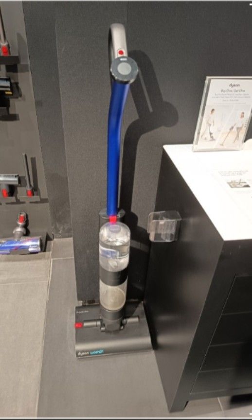 Dyson WashG1 Cleaner (Category: Cleaning Tools & Supplies) located in Manila. Submitted by tin.b0302 (Listing ID 1468076237, Image 1). Description: - Dyson's First Wet Cleaner -Dyson WashG1: Cordless hard floor cleaner - Has self cleaning function - Designed for hard floors - Features a blue and black design - Includes a water tank - Comes with a cleaning head -Perfect for condo/small space area *Note: No warranty card. Got this from company even