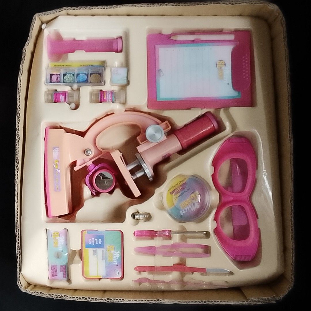 Eastcolight Micro-Science 62-Piece Girls' Microscope Set (Pink) (Category: Educational & Learning Toys) located in Antipolo. Submitted by dclutterist (Listing ID 1468066606, Image 2). Description: Up for grabs is an official Eastcolight Micro-Science 62-Piece Girls' Microscope Set in a fun pink color. A wonderful educational gift for curious kids, home science projects, or homeschooling activities. ​🔬 Key Features & Highlights: ​3 Power Magnific