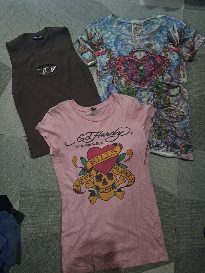 Ed hardy/diesel/y2k top (Category: Activewear) located in Cebu City. Submitted by chill_zy (Listing ID 1468174953, Image 1). Description: .
