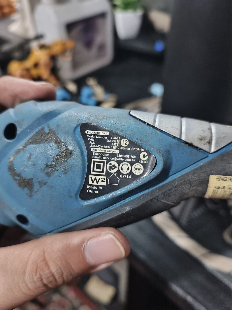 Electric Engraver (Workzone) (Category: Looking For) located in Pasig City. Submitted by randomstuffs23 (Listing ID 1468141652, Image 2). Description: Wala na yun carbide tip bilan nyo nalang for pick up or lalamove.