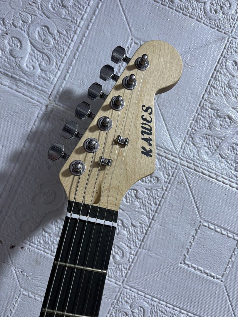 Electric Guitar with amplifier Brandnew (Category: Musical Instruments) located in Manila. Submitted by joharahmauna_18 (Listing ID 1468059176, Image 3). Description: 3,500 only Kawes Electric Guitar with amplifier low action complete accessories | Brandnew w box no issue ✅ Inclusion: Amplifier , Bag, Cable , and extra cable , 2wrench, , Strap ,Tuner , Capo ,3picks/ pickholder , extra string Location:📍Novaliches bayan, Quezon City •Pickup/lalamo
