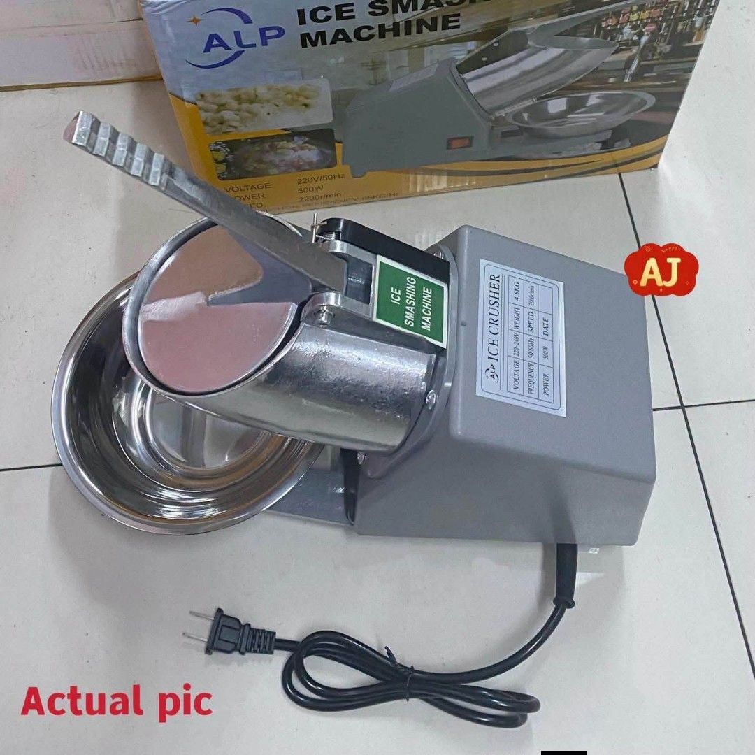 Electric Ice Shaver Snow Cone Maker (Category: Ice-cream Makers) located in Manila. Submitted by iliasjen3082126 (Listing ID 1468225480, Image 2). Description: - Electric ice shaver and snow cone maker for homemade desserts - Durable stainless steel build with adjustable blade thickness - Simple on/off switch conveniently located on the side - Includes a handy catch basin bowl at the bottom - Quick and easy way to make fluffy shaved ice at home.