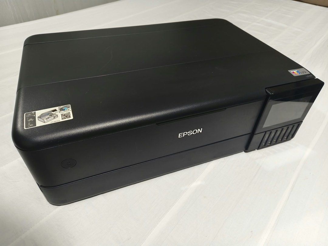 Epson Ecotank L8188 (Category: Printers, Scanners & Copiers) located in Quezon City. Submitted by raywestnit0718 (Listing ID 1468155377, Image 1). Description: Selling our Epson L8188, in good working condition. Fully tested and all functions are working properly. Features: 6-color ink tank system for high-quality photo printing Supports A3+ printing Print, scan, and copy Borderless photo printing Automatic duplex printing Wi-Fi and wireless prin