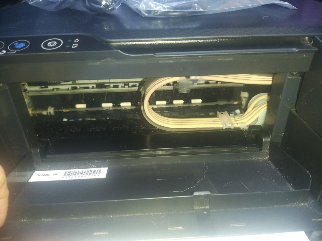 Epson L3110 All-in-One Ink Tank Printer (Category: Printers, Scanners & Copiers) located in Manila. Submitted by haydsryde (Listing ID 1468177743, Image 3). Description: - Model: Epson L3110 (Black) - Functions: Print, scan, and copy with an efficient integrated ink tank system - Condition: Fully tested and 100% operational - Inclusions: Power cable in plastic and a test print page showing clear alignment - Authenticity: Serial number tag intact 