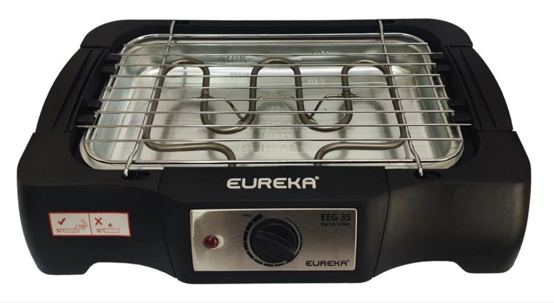 Eureka Electric Griller (Category: Cookware & Accessories) located in Marikina City. Submitted by thevelvetcat (Listing ID 1468242859, Image 1). Description: 🔥 FOR SALE: EUREKA EEG 35 ELECTRIC GRILLER 🔥 ✨ BRAND NEW! Never Used! ✨ Perfect for home grilling, family meals, and weekend samgyup or barbecue nights! 🍖🍢 Product Details: * ✅ Brand: Eureka * ✅ Model: EEG 35 * ✅ 35 cm wide stainless steel grill * ✅ Less smoke — suitable for indoor and o