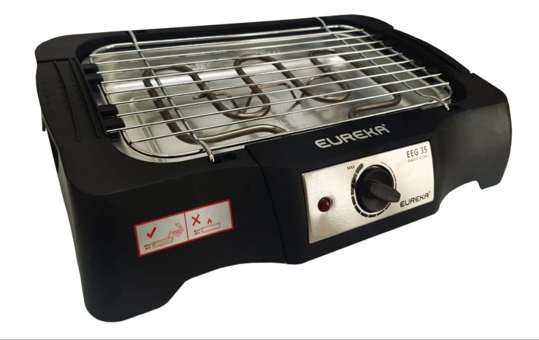 Eureka Electric Griller (Category: Cookware & Accessories) located in Marikina City. Submitted by thevelvetcat (Listing ID 1468242859, Image 2). Description: 🔥 FOR SALE: EUREKA EEG 35 ELECTRIC GRILLER 🔥 ✨ BRAND NEW! Never Used! ✨ Perfect for home grilling, family meals, and weekend samgyup or barbecue nights! 🍖🍢 Product Details: * ✅ Brand: Eureka * ✅ Model: EEG 35 * ✅ 35 cm wide stainless steel grill * ✅ Less smoke — suitable for indoor and o