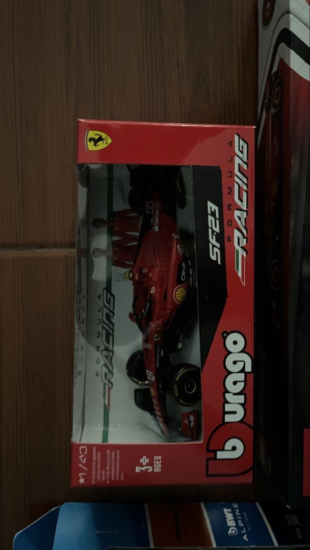 F1 Hotwheels Lego Ferrari Diecast (as pack) (Category: Vehicle & Diecast Models) located in Manila. Submitted by cansitcanton (Listing ID 1468084379, Image 3). Description: - Bundle includes: Hot Wheels Formula 1 5-pack, Bburago 1/43 Ferrari SF23, and Lego Speed Champions Ferrari SF-24 - Condition: 100% brand new, unopened - Perfect for F1 enthusiasts and die-cast/Lego collectors - Get multiple teams and car types in one convenient purchase - Sel