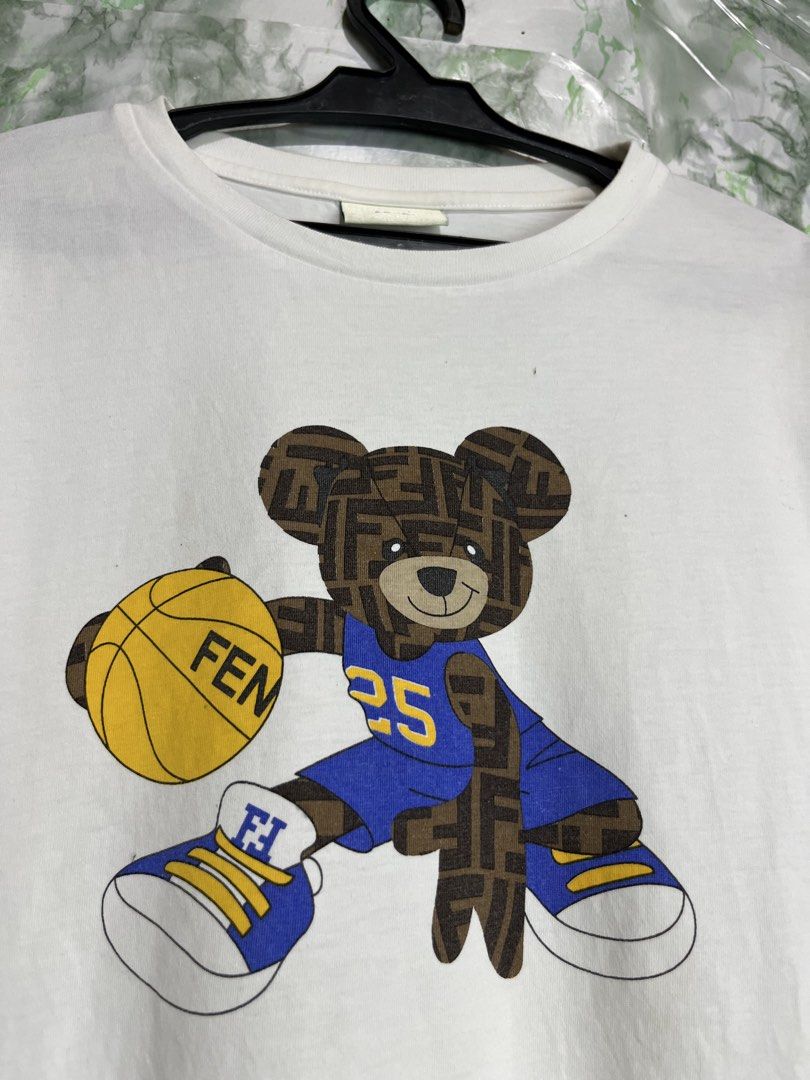 FENDI Kids T-shirt (Category: Luxury Apparel) located in Bulacan. Submitted by letsfindukaywithme (Listing ID 1468077519, Image 3). Description: Fendi kids 12 yo up Cotton Minimal washable stain Still presentable 17x24" +sf psyment first Ship via J&T.