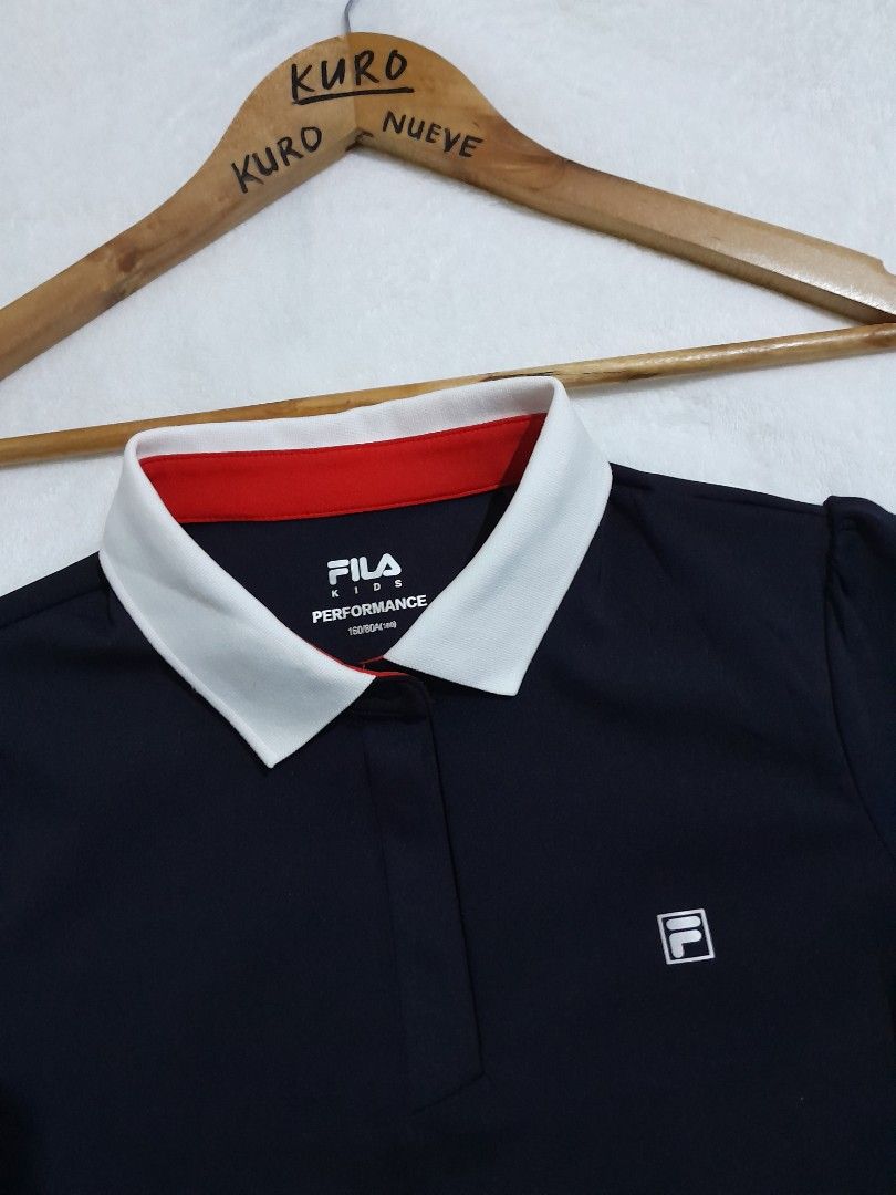 Filagolf performance kids golf dress (Category: Dresses) located in Lucena. Submitted by kuronueve0909 (Listing ID 1468216747, Image 3). Description: Filagolf performance kids golf dress Size: XL Width: 16.5 Length: 33 Color: navyblue Price: ₱1,380 No issue ✅️ Ready to wear ✅️ fitting ages 12–14 or a junior size XL.