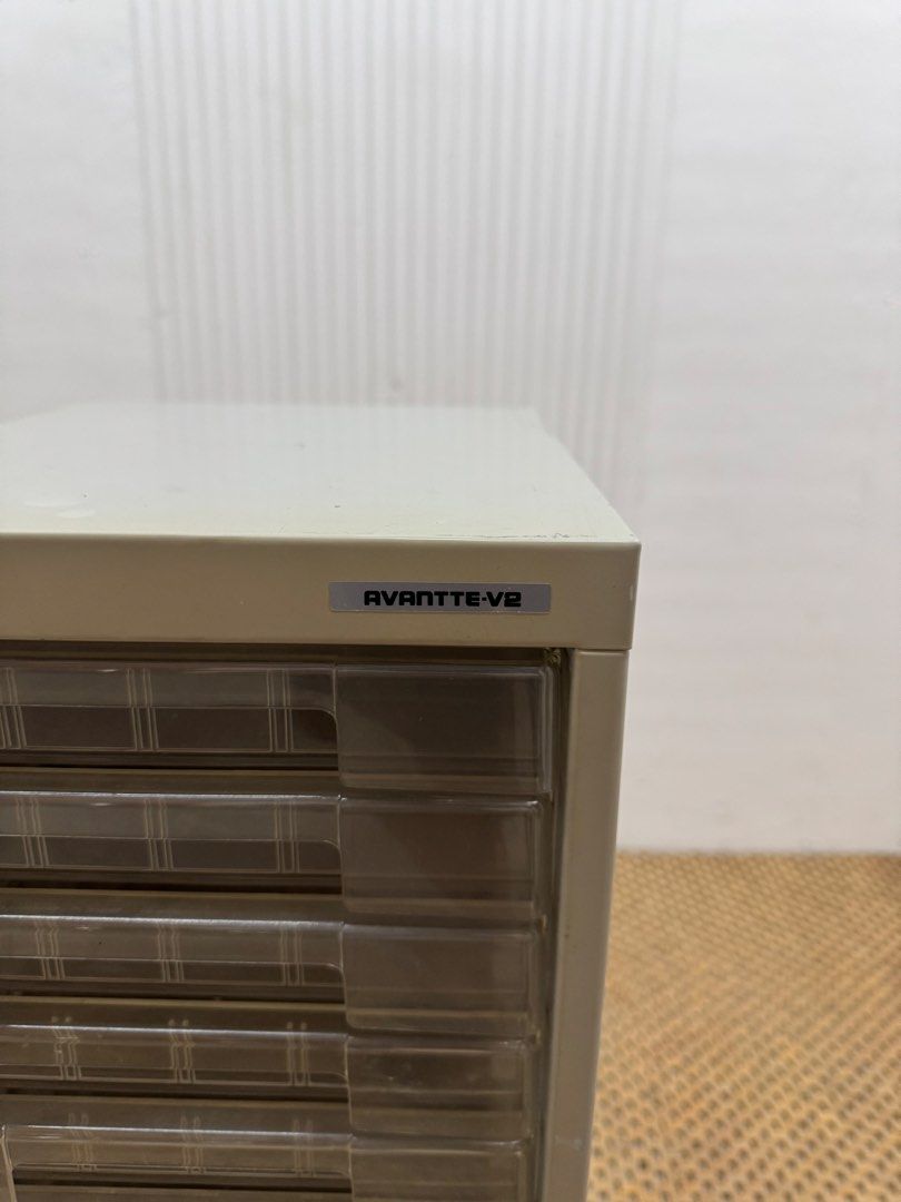 File organizer (Category: Shelves, Cabinets & Racks) located in Quezon City. Submitted by matetdevis13 (Listing ID 1468236228, Image 2). Description: Avantte File/Multi Storage Drawers Price: 4,900 L11 x W13.5 x H35 In good condition Code JMD23-M532.