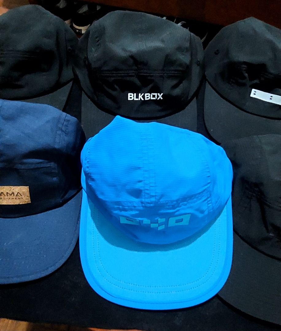 Five Panel Camp Caps Assorted Colors (Category: Caps & Hats) located in Legazpi City. Submitted by street_uniform (Listing ID 1468243693, Image 3). Description: - 180 each. - Includes navy Atakama cap with cork patch, bright blue graphic hat, and black caps with various prints/tags - Adjustable snapbacks and strapbacks included - Perfect for daily streetwear rotation.
