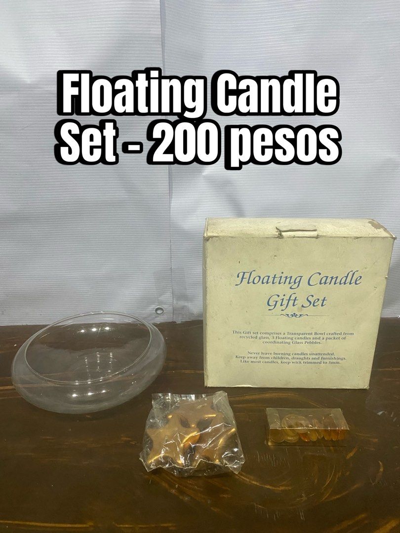 Floating Candle Set (Category: Other Home Decor) located in Manila. Submitted by dealrack (Listing ID 1468079844, Image 1). Description: .