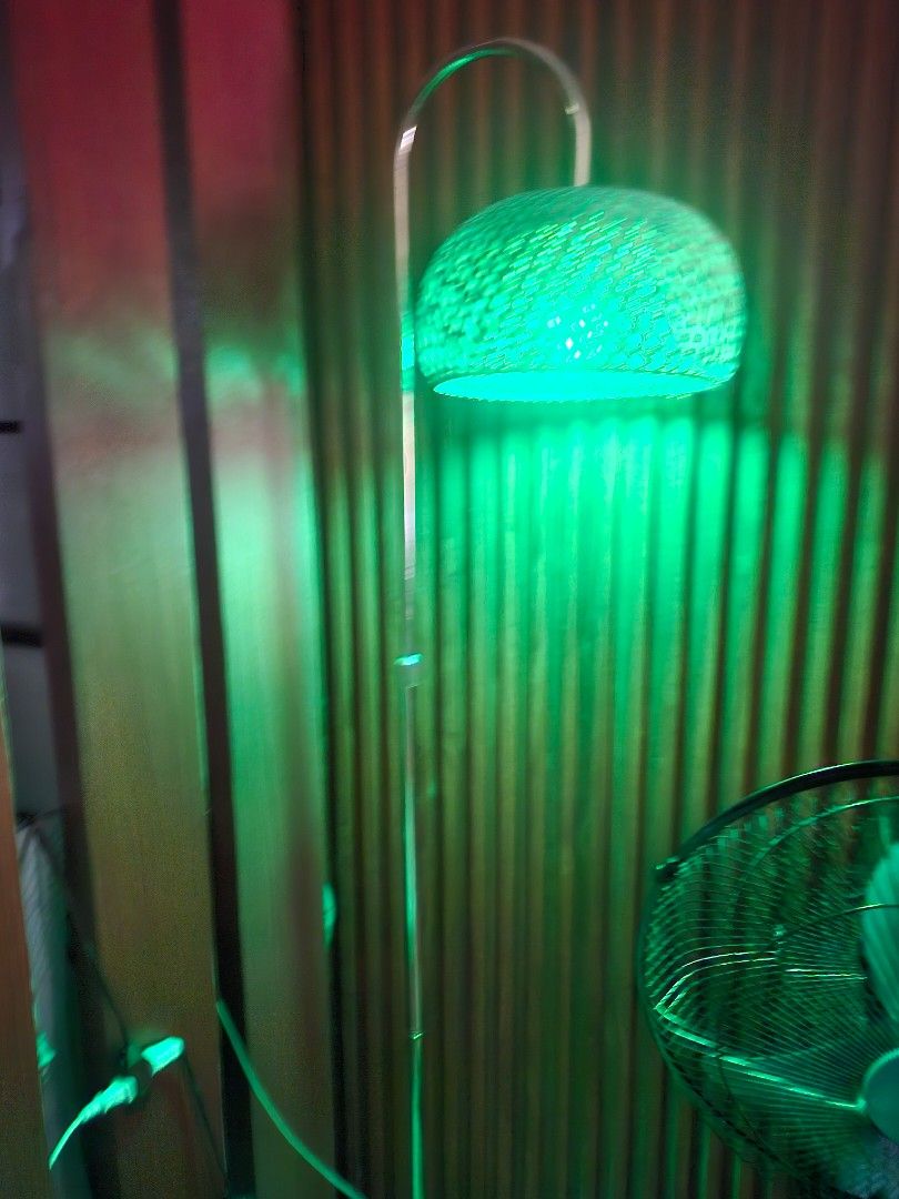 RATTAN FLOOR LAMP (Category: Lighting) located in Marikina City. Submitted by maderconsee (Listing ID 1468280810, Image 2). Description: Hindi nagagamit. no issue all goods pwedeng kabitan ng bulb na alexa compatible perfect sa sala and bedroom slightly nego.