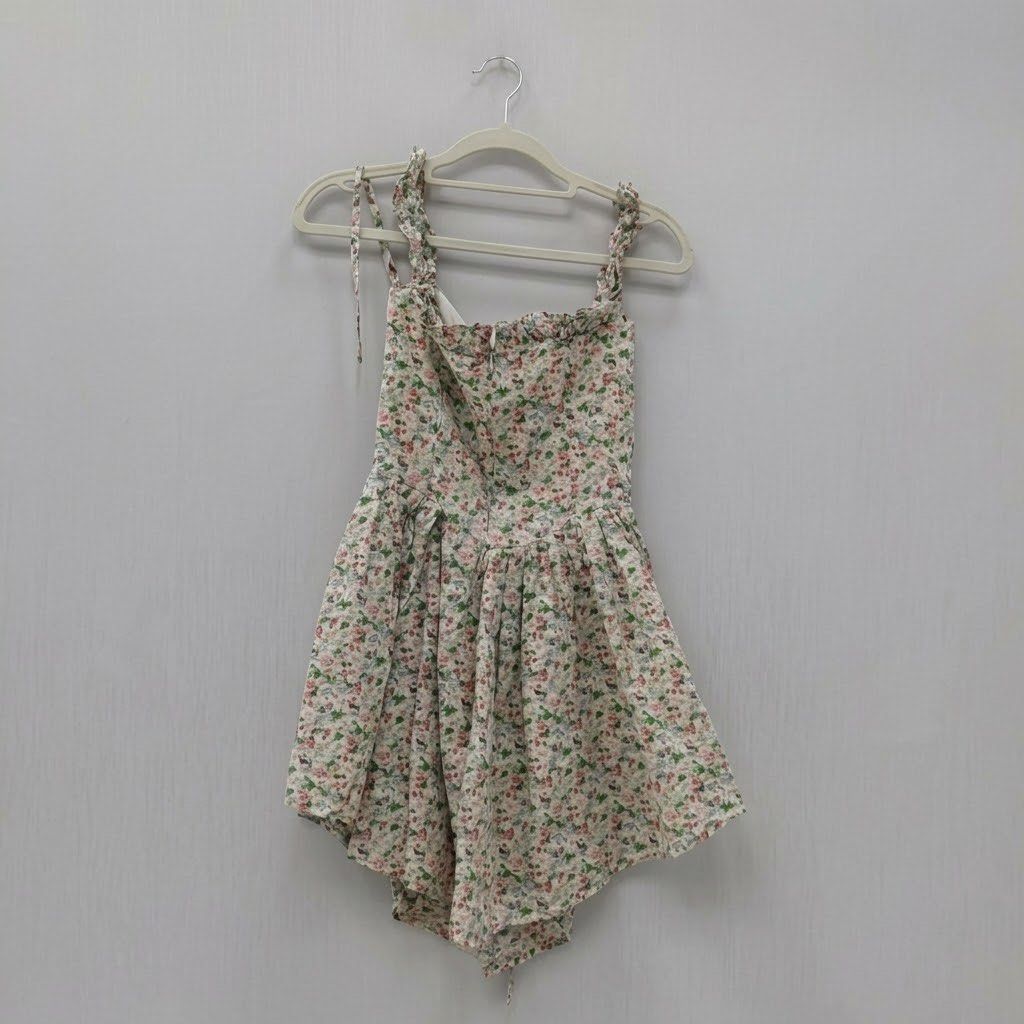 Floral Tie-Strap Mini Dress (Category: Dresses) located in Subic. Submitted by cyrelll (Listing ID 1468225484, Image 1). Description: S.