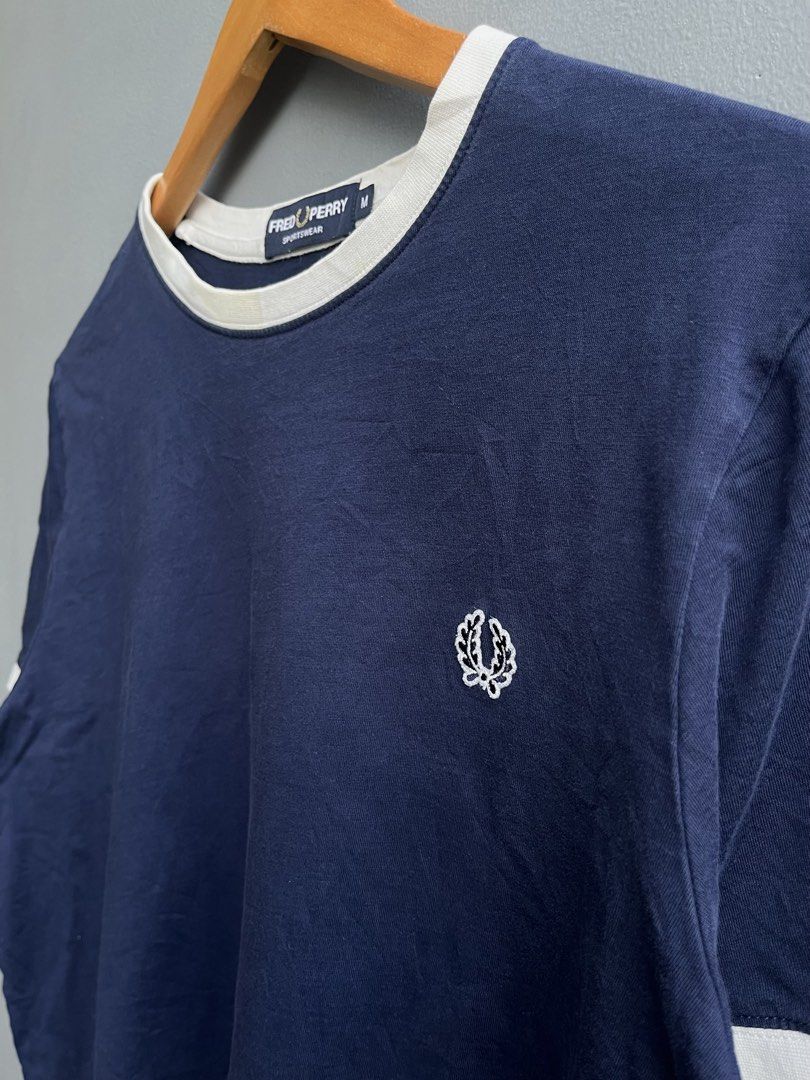 Fred Perry T-shirt (Category: Tshirts & Polo Shirts ) located in Balamban. Submitted by just_findss (Listing ID 1468199552, Image 3). Description: Fred Perry T-shirt Very Excellent Condition M on tag Dimes 21W / 26.5L Color Rate 9.8/10 NO ISSUE .