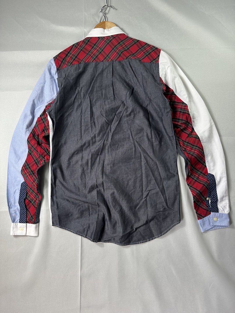 Fredperry x Izzue Multi Color Button Up Shirt (Category: Coats, Jackets and Outerwear) located in Cabanglasan. Submitted by thefashiongarage.co (Listing ID 1468081443, Image 3). Description: Title - Fredperry x Izzue Model/Name - Size on Tag - Small Conditiion - Excellent Condition with Small Stain - Washable Dimension (WxLxH) - 18.5x26 Inches Category- Formal/Casual Fitting - True to size Made in - China Material - Color - Multi Color Design - C
