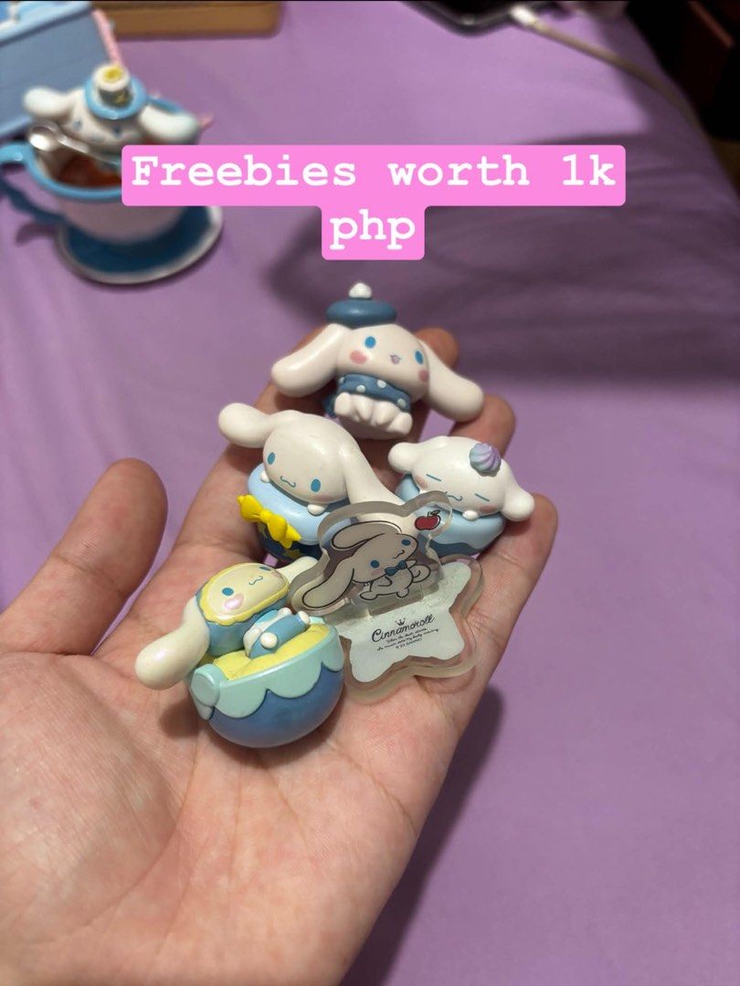 Freebies worth 1k pesos sanrio (Category: Designer & Blind Box Toys) located in Manila. Submitted by nagusamero (Listing ID 1468219698, Image 1). Description: freebies only all from blind pouch .