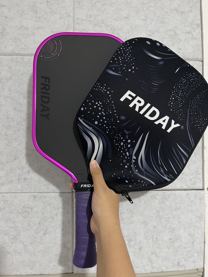 Friday Aura Pro Metallic Pink (Category: Racket and Ball Sports) located in Caloocan City. Submitted by alexs13 (Listing ID 1468093172, Image 1). Description: ‼️FOR SALE Friday Aura Pro Metallic Pink Novaliches / North Caloocan Area SRP: 10,999 • Bought from Gentle Pickle • Almost 2 months used • Still gritty • Comes with paddle cover • Price: 8500 RFS: upgrade PM me for details and inquiries! 💌.