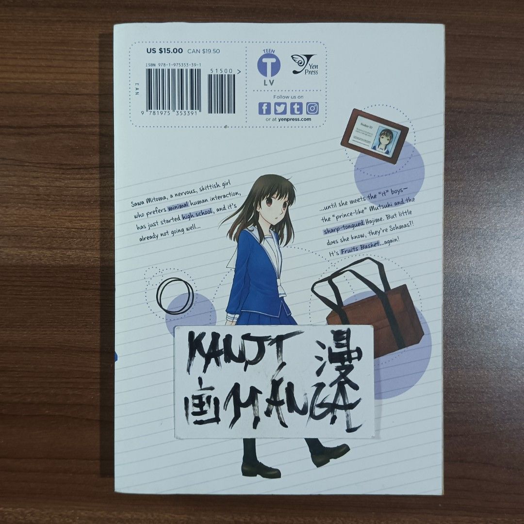 Fruits Basket Another Manga Volume 1 (Category: Comics & Manga) located in Davao. Submitted by kanjimangaonlinestore (Listing ID 1468189395, Image 2). Description: • Fruits Basket Another, Vol. 1 Condition: Lightly Used Slightly–Yellowing Location: Davao City MOP: Gcash MOD: J&T / SPX.