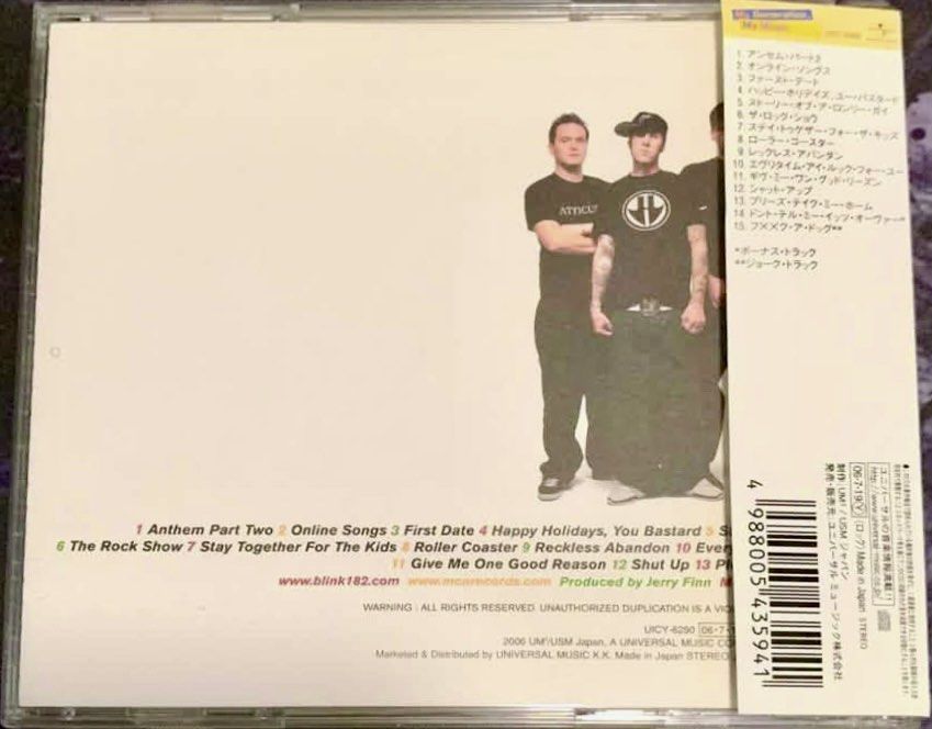 Fs Blink182 cd (Category: CDs & DVDs) located in Cebu City. Submitted by warm.aries13 (Listing ID 1468087027, Image 2). Description: Blink182 Take off your pants and jacket ₱700 nearmint Japan pressing Loc. Cebu City.