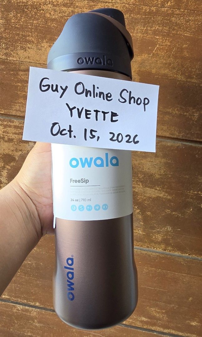 FS: Owala Freesip 24oz - Desert Smoke (Category: Water Bottles & Tumblers) located in Paranaque City. Submitted by guyonlineshop (Listing ID 1468142881, Image 1). Description: authentic bnew.