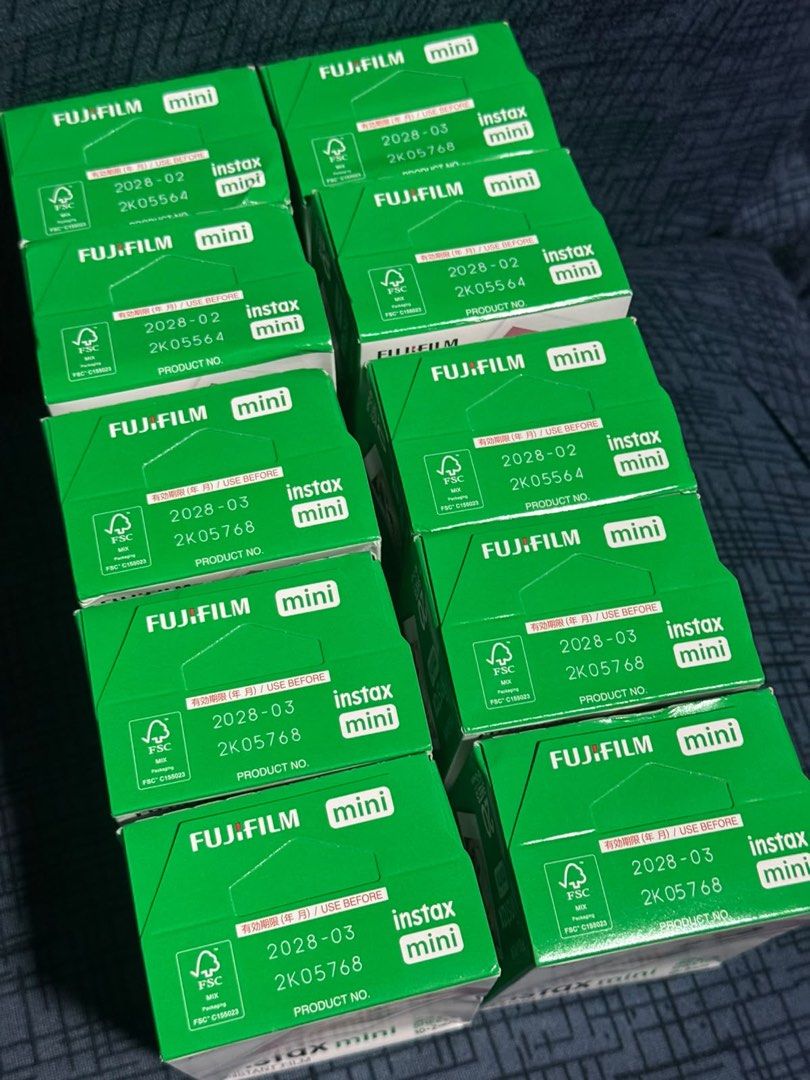 Fujifilm Instax Mini Instant Film 20 Sheets (Category: Cameras) located in San Jose del Monte. Submitted by brendon.d (Listing ID 1468099849, Image 2). Description: - Authentic Fujifilm instax mini instant film - Each box contains 20 sheets (split into 2 convenient packs) - Long shelf life with expiry dates ranging from February 2028 to March 2028 - Ideal for parties, trips, events, and everyday capturing - Brand new and ready to ship.