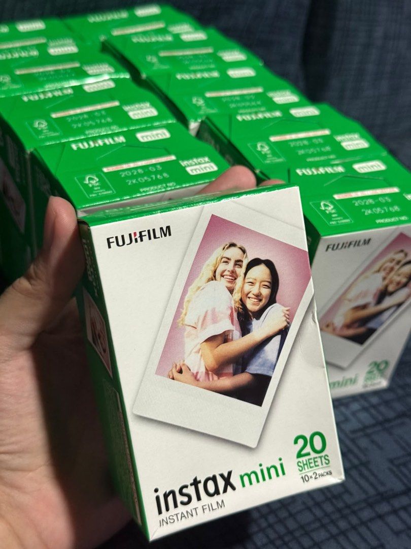 Fujifilm Instax Mini Instant Film 20 Sheets (Category: Cameras) located in San Jose del Monte. Submitted by brendon.d (Listing ID 1468099849, Image 1). Description: - Authentic Fujifilm instax mini instant film - Each box contains 20 sheets (split into 2 convenient packs) - Long shelf life with expiry dates ranging from February 2028 to March 2028 - Ideal for parties, trips, events, and everyday capturing - Brand new and ready to ship.