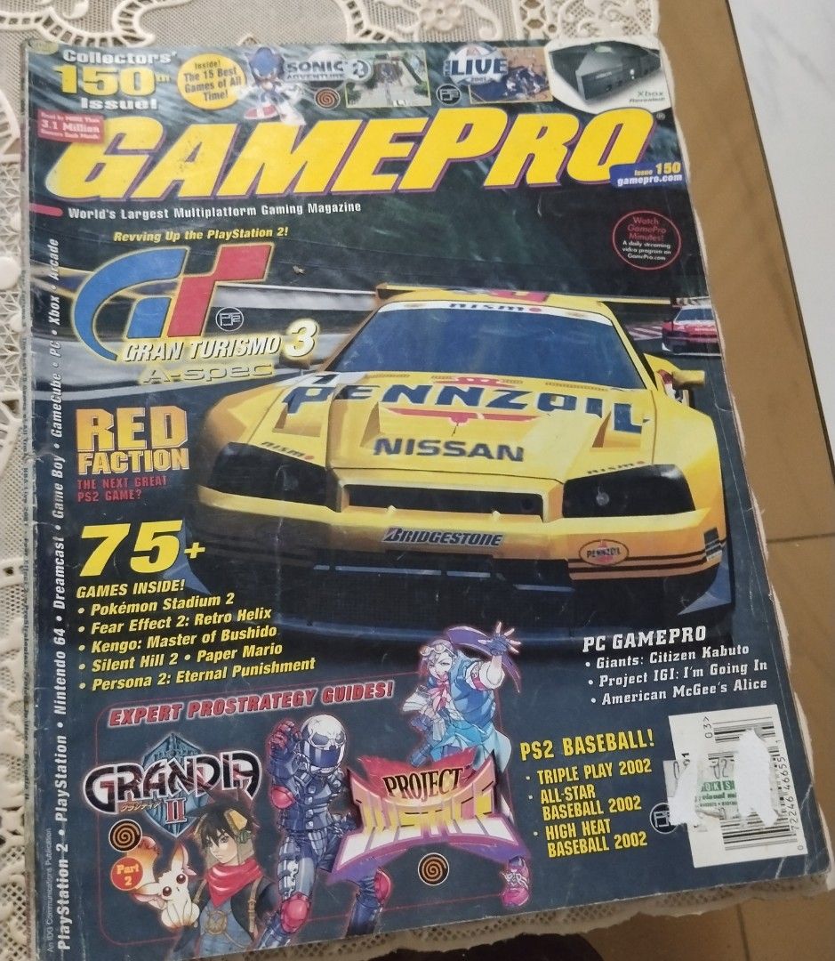gamepro magazine 2001 (Category: In-Game Products) located in Manila. Submitted by cruzivanpatrick (Listing ID 1468106978, Image 1). Description: gamepro magazine 2001 2nd hand hnd po bago yan kaya medyo luma na pm meet up lrt 1 abad santos station tondo manila deliver g cash kayo mag book po any app deliver shipping payment first lbc or jrs pag j&t kayo mag book pick up dto ayoko mag deliver po sa j&t dto laging galit yung staff hahahaha thanks 