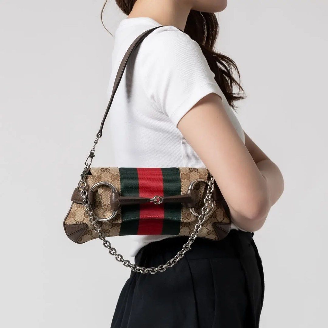 GG Horsebit Chain Small Shoulder Bag (Category: Shoulder Bags) located in Quezon City. Submitted by chic.bags (Listing ID 1468194600, Image 3). Description: Coded With black etiketa With dust bag Good as new No issue Japan preloved Actual photo posted Mop: gcash.
