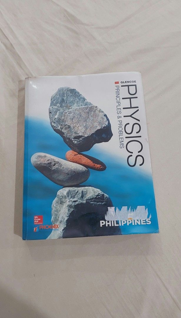 Glencoe Physics Principles & Problems Philippines Edition Textbook (Category: Textbooks) located in Quezon City. Submitted by lisolette (Listing ID 1468079185, Image 1). Description: - Title: Glencoe Physics: Principles and Problems (Philippines Edition) - Publisher: McGraw-Hill Education & Phoenix Publishing House - Subject: Standard Senior High School science textbook (mechanics, motion, and core physics concepts) - Condition: Plastic-covered s