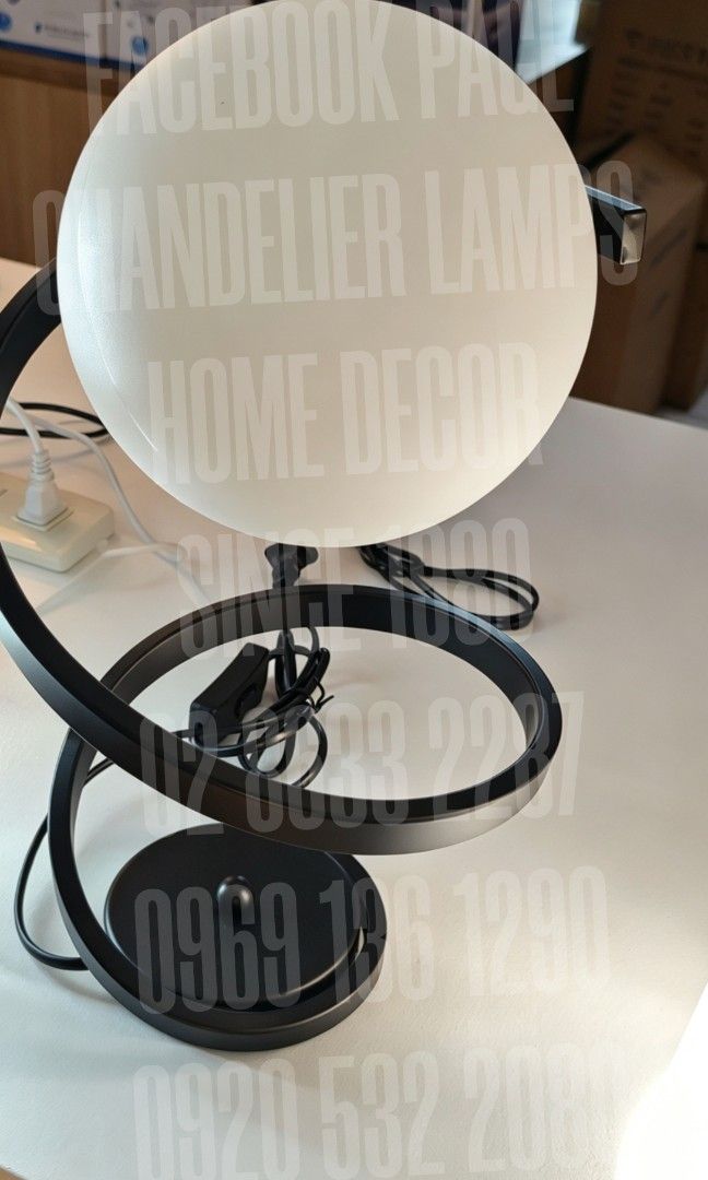 globe table lamp new arrival (Category: Lighting) located in Antipolo. Submitted by homelightingtrading (Listing ID 1468064468, Image 1). Description: C.O.D Metro Manila only W/ delivery fee PAYMENT FIRST Province Area W/ Shipping fee Superior high-end quality NO TO PUCHU PUCHU BRAND NEW WARRANTY FACEBOOK PAGE Chandelier Lamps Home Decor Since 1980 ☎️ 02 8633 2287 📱0920 532 2080.