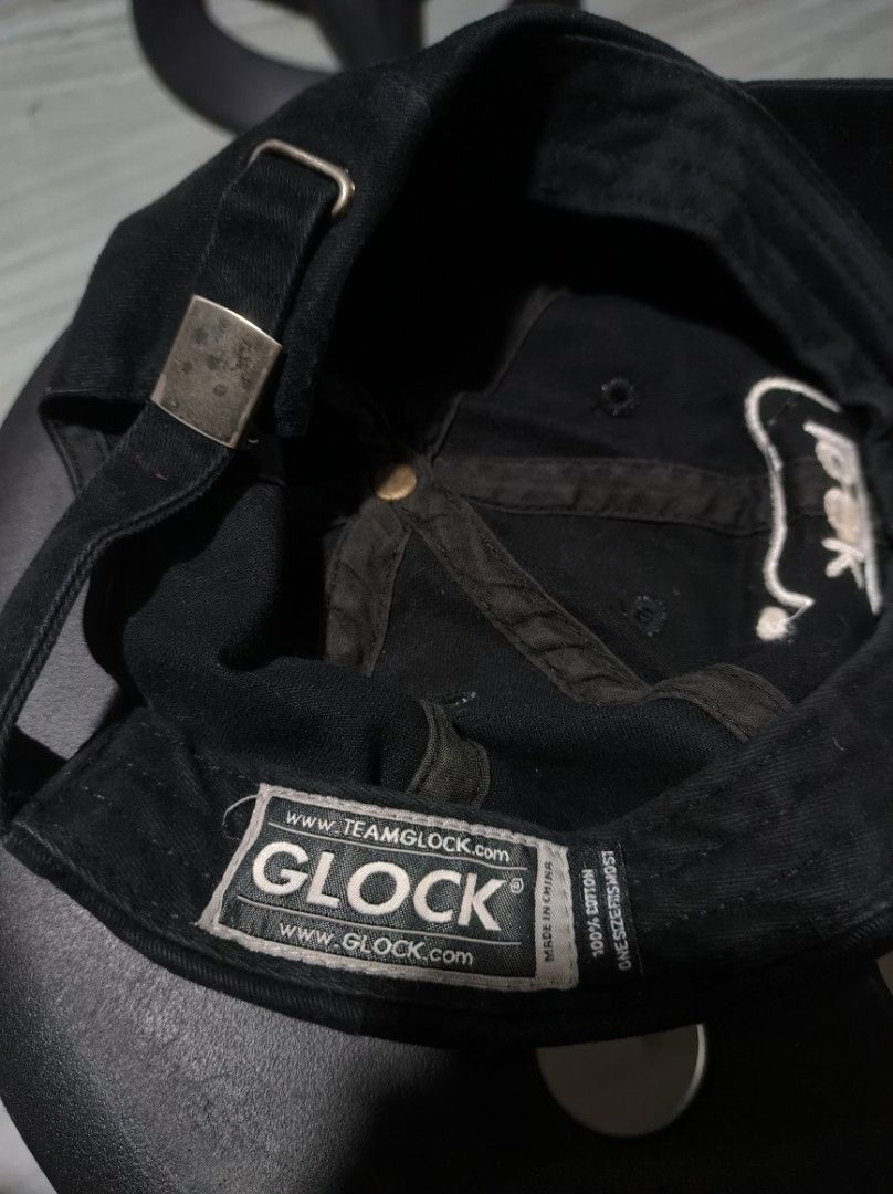 Glock baseball cap (Category: Caps & Hats) located in Valenzuela. Submitted by henoh. (Listing ID 1468095971, Image 2). Description: features Glock logo embroidery at the front. slight anodation at the cap adjuster..