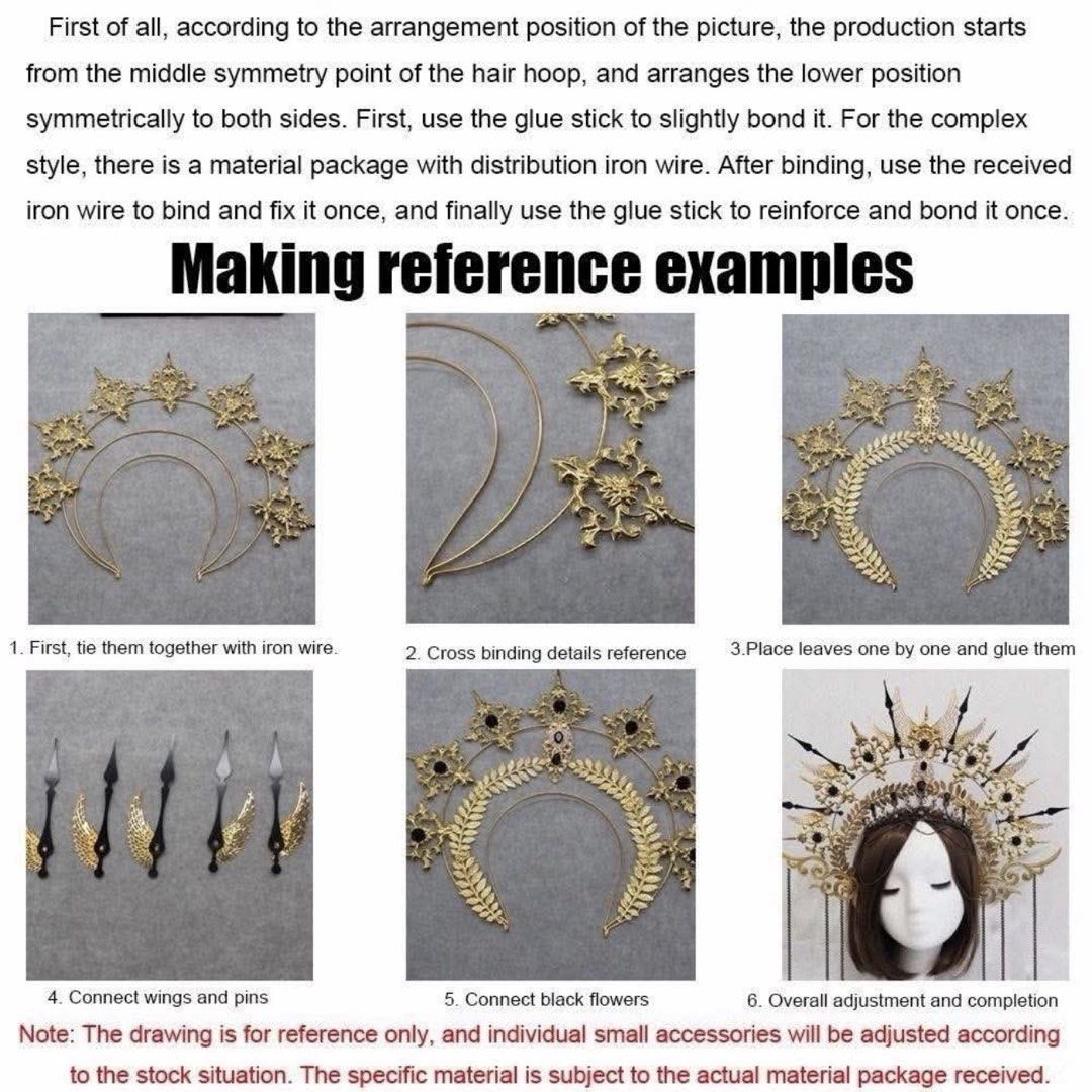 Goddess Crown Headdress (Category: Hair Accessories) located in Bulacan. Submitted by allysalvador11 (Listing ID 1468197667, Image 3). Description: Need to assemble by yourself All inclusions included nasa photos na NO RUSH SHIPPING! If in doubt, don’t buy! Pls read before ordering. Actual pic posted All prices are fixed. No haggling Strictly PAYMENT FIRST & Shipping only We can also do LALAMOVE if rush (once the item is onhand na) No meetups, No