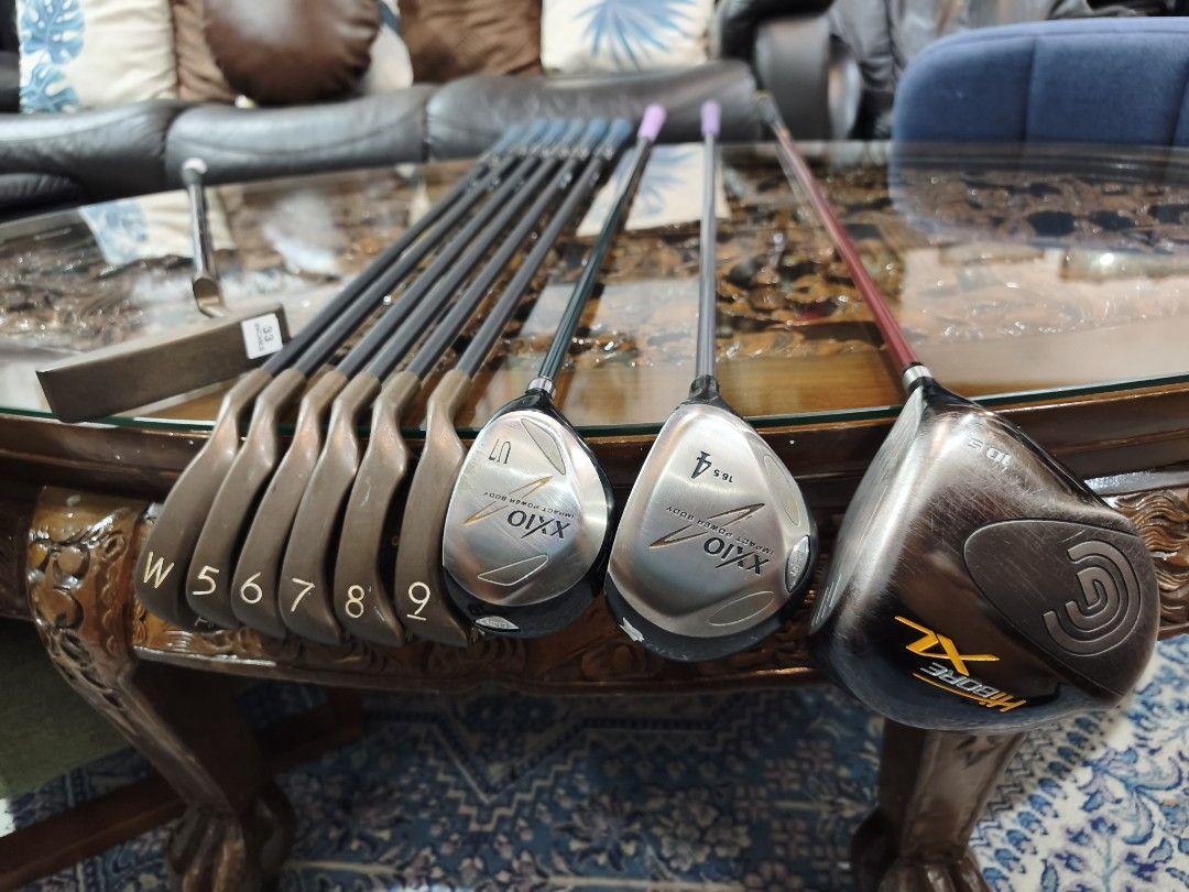 Golf Ladies Set (Category: Other Sports Equipment and Supplies) located in Paranaque City. Submitted by manilagolfmarket (Listing ID 1468211887, Image 1). Description: For Sale Ladies Set. °Rare Ping ISI Becu orange dot. Ladies flex graphite shaft irons °Xxio L flex woods °Cleveland 10.5° A flex driver °Bag included for only 20.8k pick up Bf Paranaque free shipping within MM..