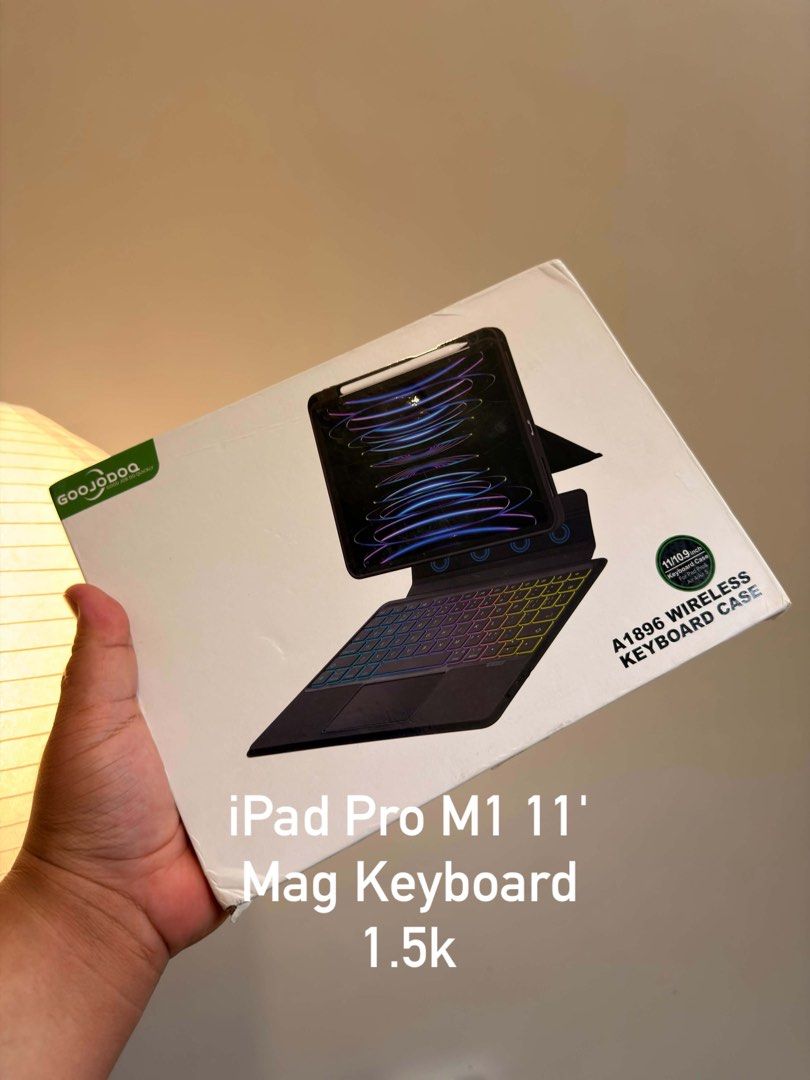 Goojodoq wireless keyboard ipad pro m1 11’ (Category: Computer Keyboard) located in Manila. Submitted by keyyher (Listing ID 1468244562, Image 1). Description: A1896 wireless keyboard.