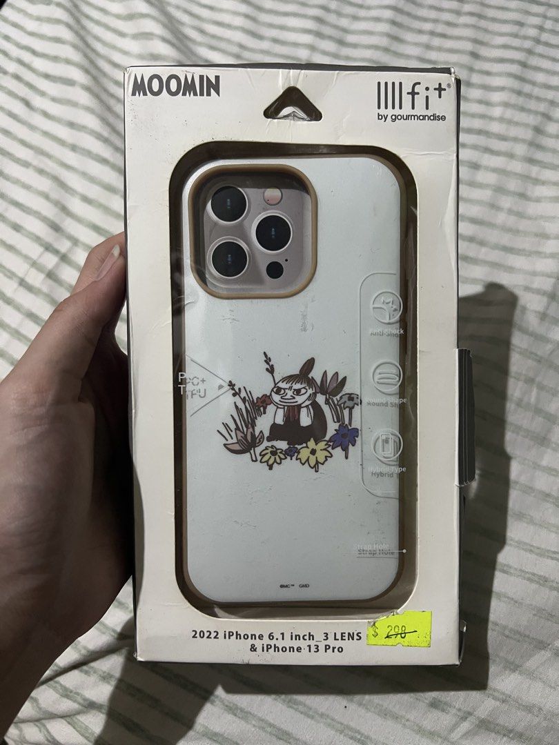 Gourmandise Moomin IIIIfit Case IPhone 13 Pro/14Pro (Category: Cases & Sleeves) located in Manila. Submitted by erickalago (Listing ID 1468260293, Image 1). Description: issue: nasira yung box T-T super ganda ng quality, matigas na matigas IPHONE 13PRO/14PRO LOC: MANILA & PASIG.
