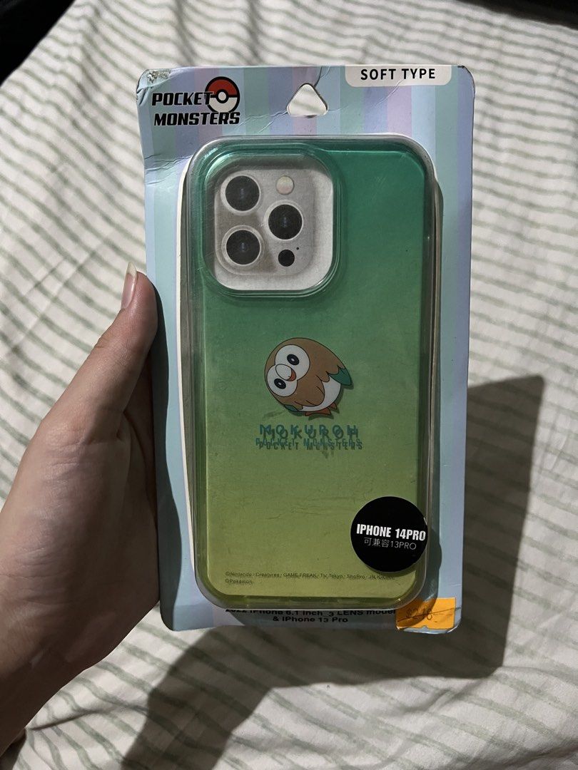 Gourmandise Pokémon Soft Case Iphone 13 pro/14 pro (Category: Cases & Sleeves) located in Manila. Submitted by erickalago (Listing ID 1468259820, Image 1). Description: new but the box is already open when i bought it from japan surplus IPHONE 13 PRO/14PRO LOC: Manila & Pasig.