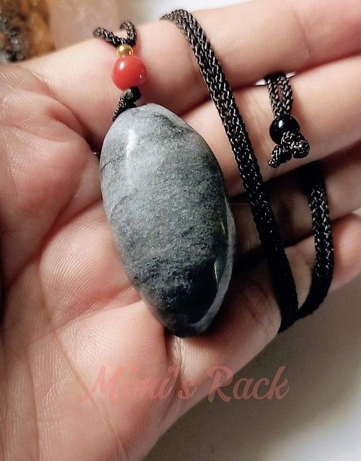 Gray Jade Buddha Carving Rope Necklace (Category: Necklaces) located in Taguig. Submitted by mimisrack (Listing ID 1468173452, Image 2). Description: 🩶Timeless stone. Sacred symbol. -Buddha symbolizes peace, wisdom, and spiritual protection -A meaningful jade pendant with classic spiritual symbolism 🧿 rope length: adjustable approx up to 65cm 🧿 pendant size: 21x42mm 💎Gems & crystals are energized and cleansed before shipping. 💎As these gemst