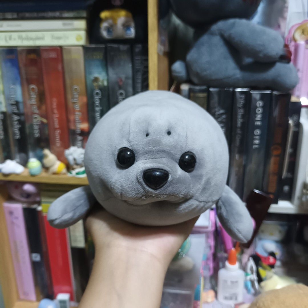 Gray Seal Mallow Plush (Category: Plushies & Soft Toys) located in Las Pinas. Submitted by rieries_shop (Listing ID 1468193329, Image 1). Description: - as is - pm me for more info/pic - Mop: Gcash/Maya/Gotyme/Maribank.