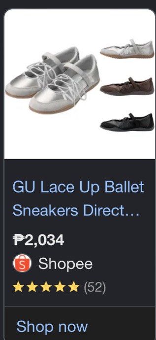GU Ballet (Category: Flats & Sandals) located in Manila. Submitted by ejothegod (Listing ID 1468065656, Image 3). Description: For sale GU ballet sandals brandnew 1k nalang po Size 37 Calamba location.