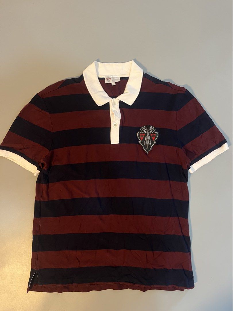 GUCCI POLO SHIRT AUTHENTIC (Category: Tshirts & Polo Shirts ) located in Mabalacat. Submitted by bizzybones (Listing ID 1468082935, Image 1). Description: “26Length “20Width Authentic/Legit No issue Excellent condition Mop gcash courier jnt.