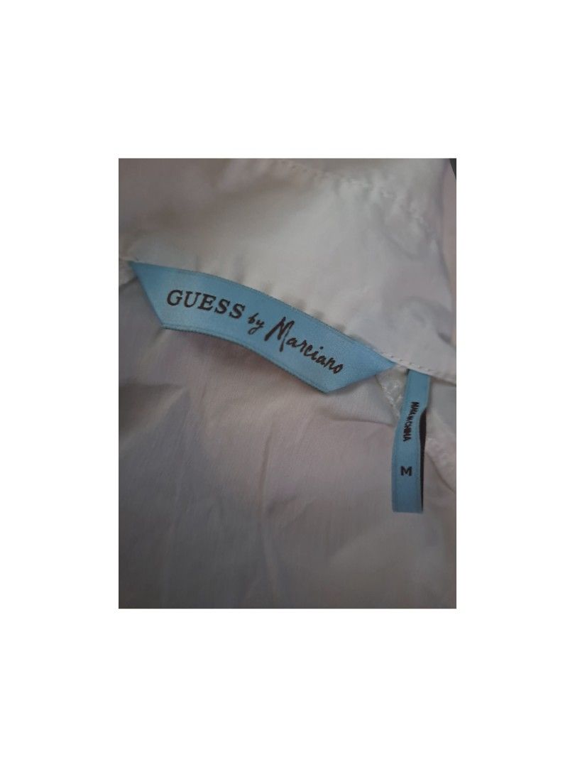 Guess by Marciano White Longsleeves (Category: Longsleeves) located in Legazpi City. Submitted by alyblueberyl (Listing ID 1468070533, Image 3). Description: Size Medium Zippers are style only.